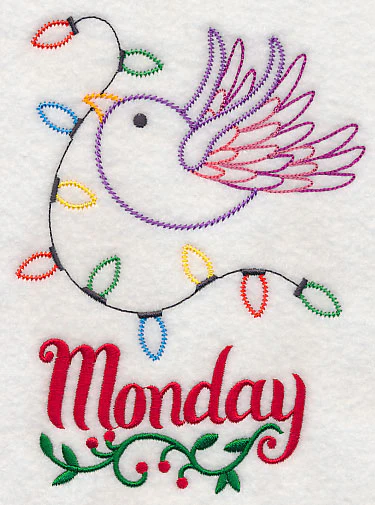 Christmas Bird with Lights - Monday (Vintage) - Image 3