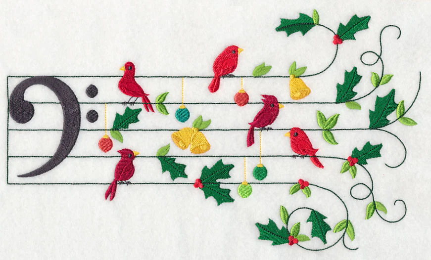 Christmas Birdsong with Holly-day Charm (Bass) - Image 5
