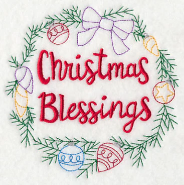 Christmas Blessings Wreath - Image 4