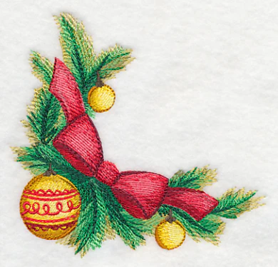 Christmas Bow Corner in Watercolor - Image 2