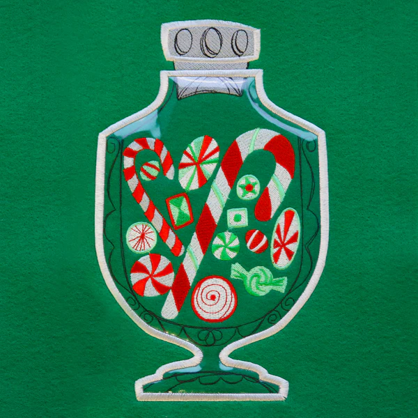 Christmas Candy Jar (Vinyl Applique) - Image 4