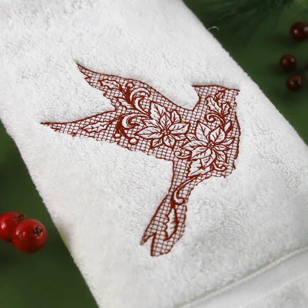 Christmas Cardinal Silhouette (Trapunto) - Image 10