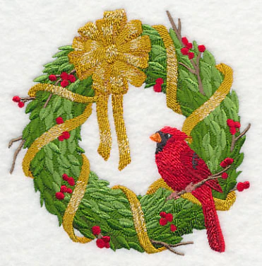 Christmas Cardinal Wreath - Image 4