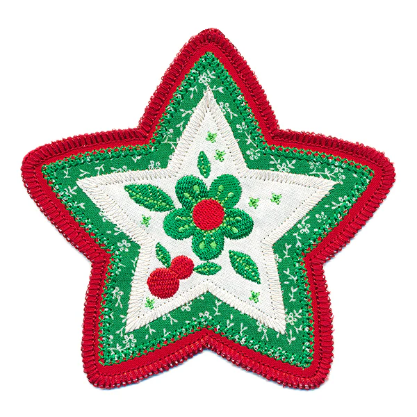 Christmas Charm Star Ornament (In-the-Hoop) - Image 6