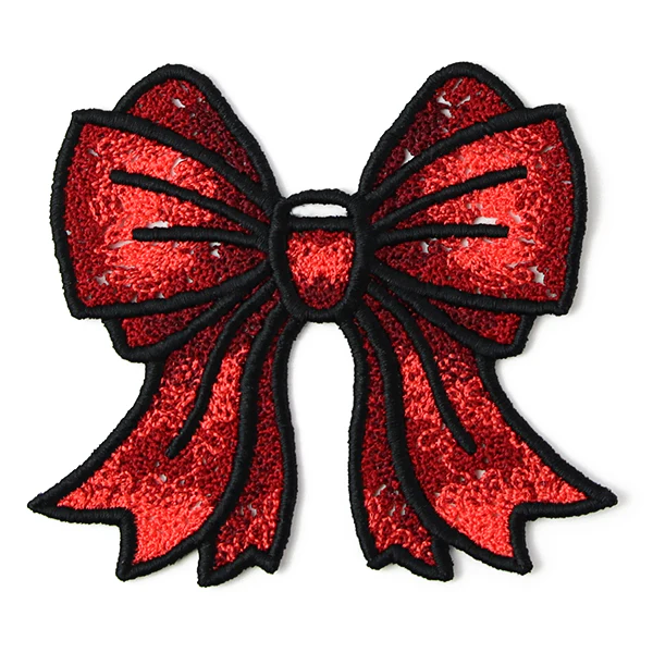 Christmas Charms Ornament - Bow (Lace) - Image 4