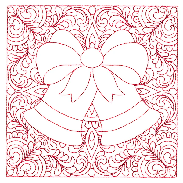 Christmas Charms Quilting Square - Bells (Double Run) - Image 2