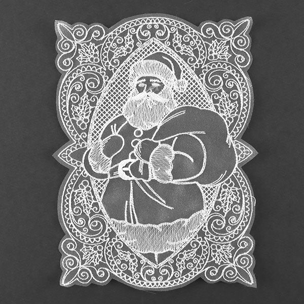 Christmas Cheer Santa Doily (Organza) - Image 5