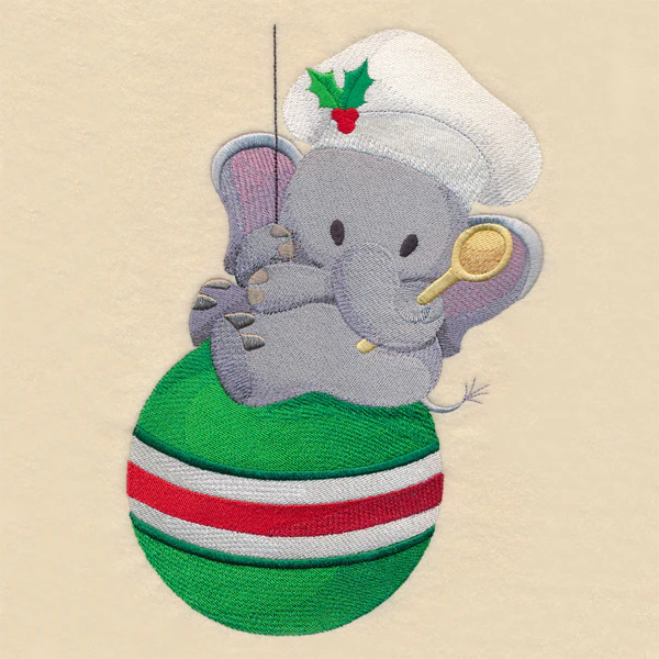 Christmas Chef Elephant - Image 5