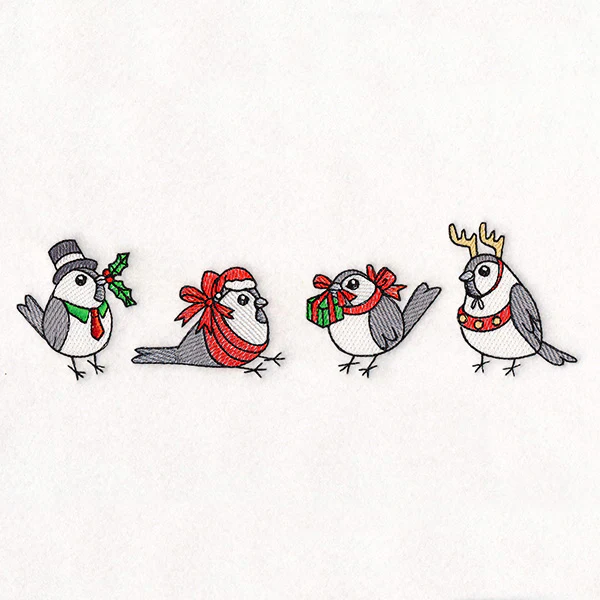 Christmas Chickadee Border - Image 3