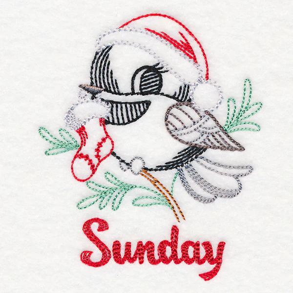 Christmas Chickadee - Sunday (Vintage) - Image 2