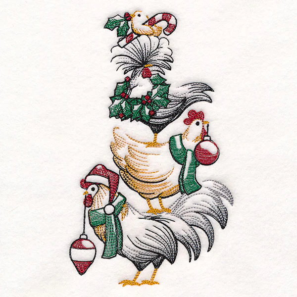 Christmas Chicken Stack Etching - Image 10