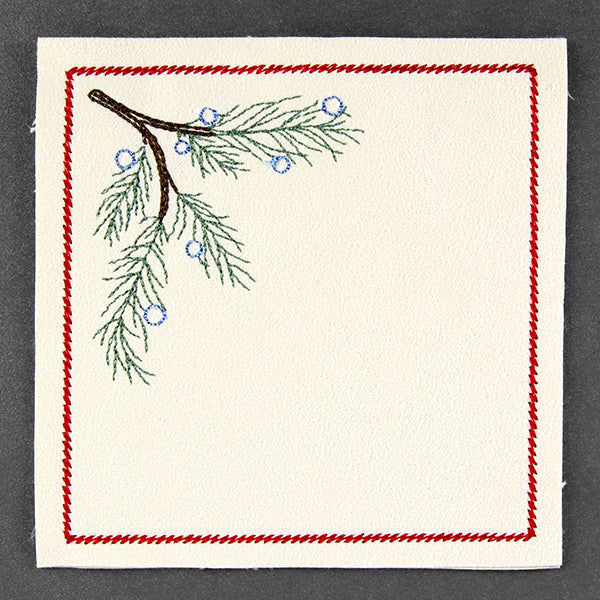 Christmas Coaster - Juniper (In-the-Hoop) - Image 3