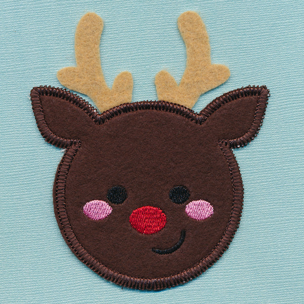 Christmas Coaster - Reindeer (In-the-Hoop) - Image 2