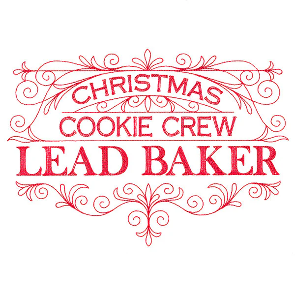 Christmas Cookie Crew Lead Baker Sign - Image 2