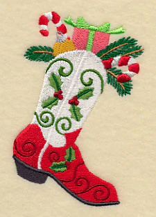 Christmas Cowboy Boot - Image 4