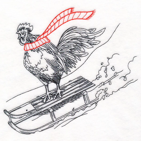 Christmas Cruise Sledding Chicken - Image 4