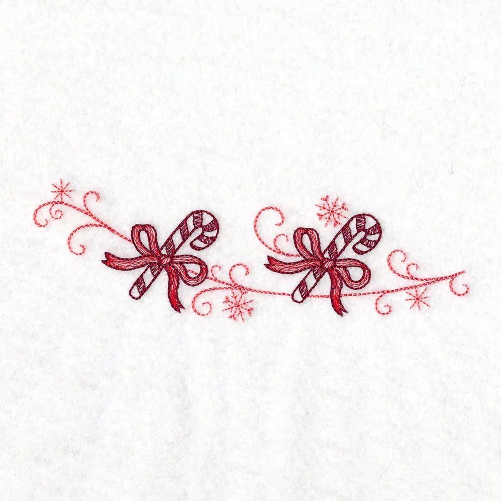 Christmas Delft Candy Cane Border - Image 6