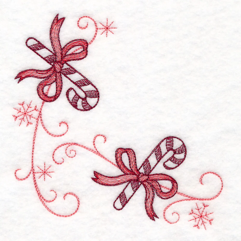 Christmas Delft Candy Cane Corner - Image 2