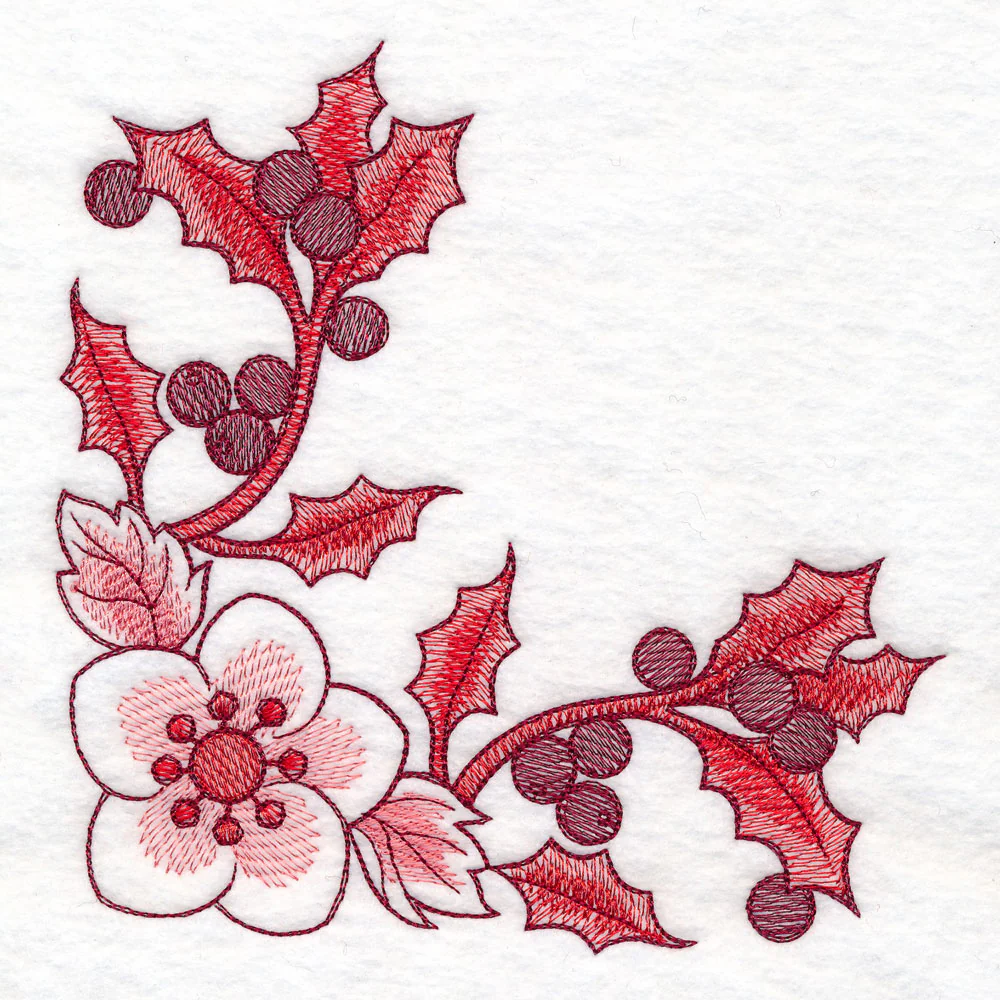 Christmas Delft Holly Corner - Image 6