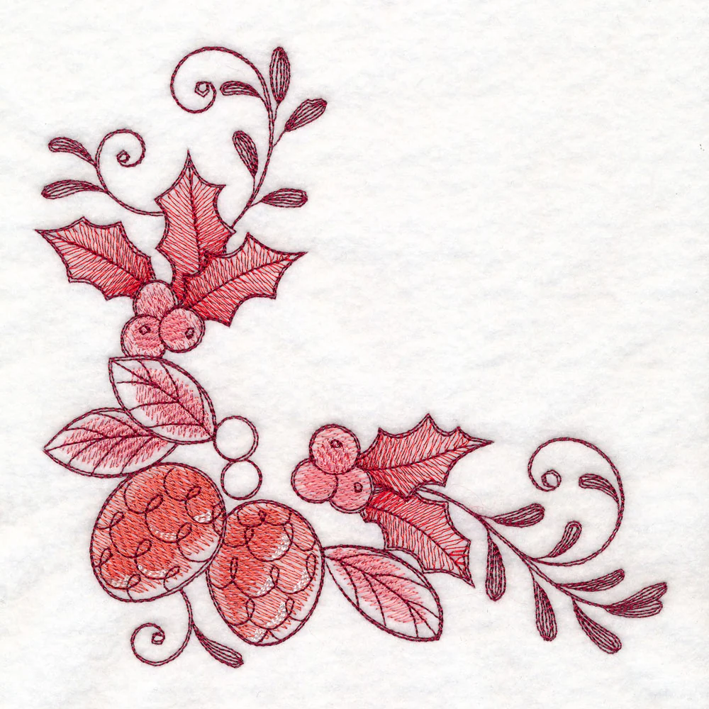 Christmas Delft Pinecones Corner - Image 6