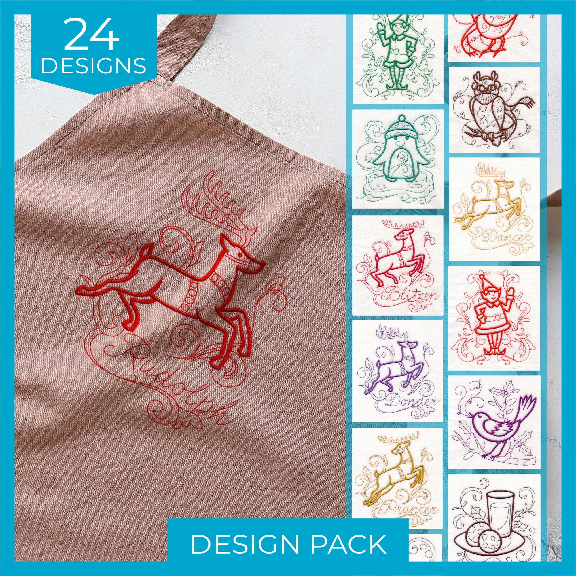 Christmas Doodles Design Pack - Image 3