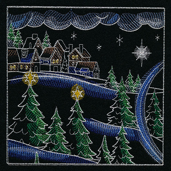 Christmas Express Train Scene Panel 1 - Image 3