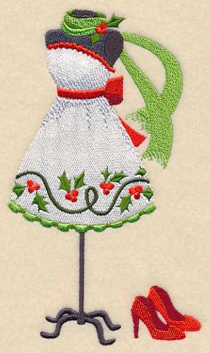 Christmas Fashionista Dress Form - Image 4