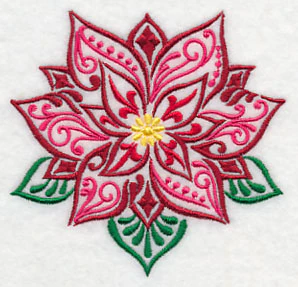 Christmas Filigree Poinsettia - Image 2