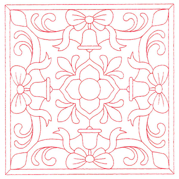 Christmas Filigree Quilting - Bells (Double Run)