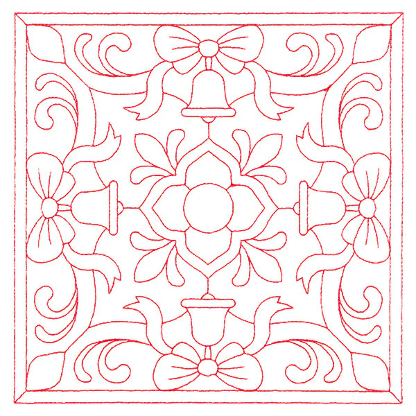 Christmas Filigree Quilting - Bells (Double Run) - Image 2