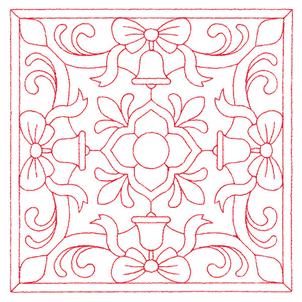 Christmas Filigree Quilting - Bells (Double Run) - Image 3
