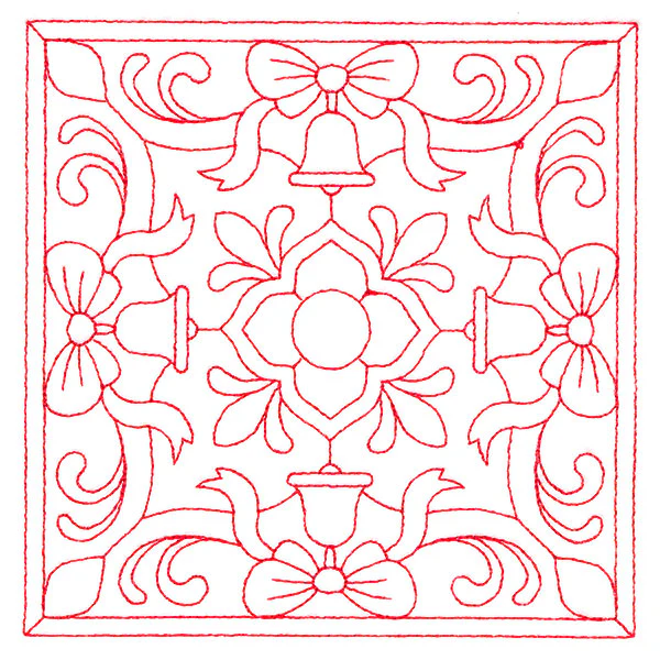 Christmas Filigree Quilting - Bells (Double Run) - Image 4