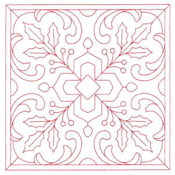 Christmas Filigree Quilting - Holly (Double Run) - Image 11