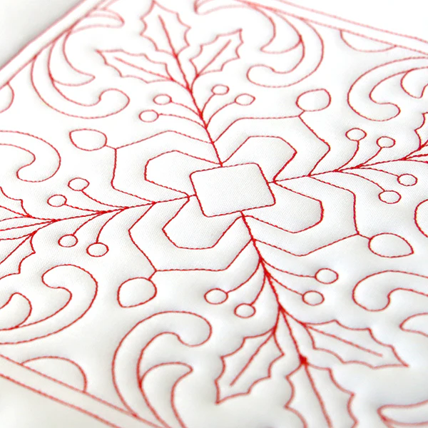 Christmas Filigree Quilting - Holly (Double Run) - Image 4
