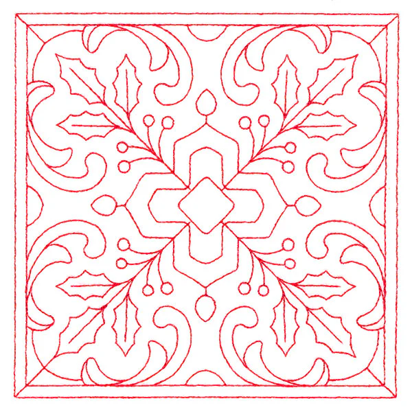 Christmas Filigree Quilting - Holly (Double Run) - Image 7