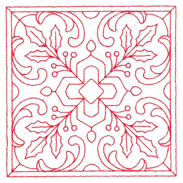 Christmas Filigree Quilting - Holly (Double Run) - Image 9