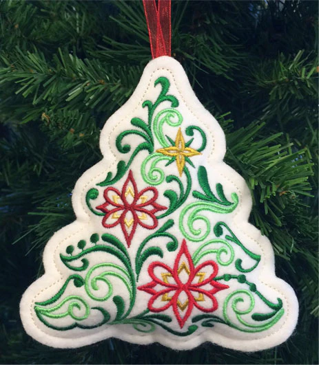 Christmas Filigree Tree Ornament (In-the-Hoop) - Image 3