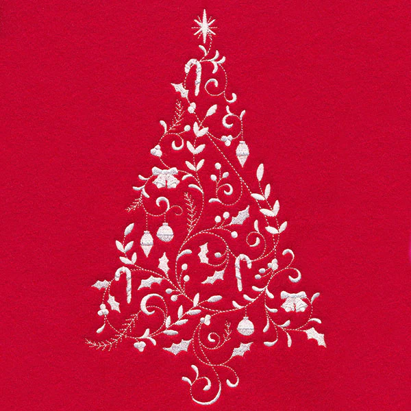 Christmas Filigree Tree (Whitework) - Image 2