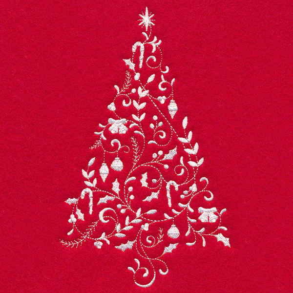 Christmas Filigree Tree (Whitework) - Image 4