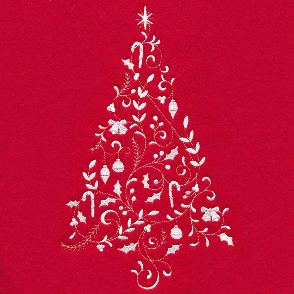 Christmas Filigree Tree (Whitework) - Image 5