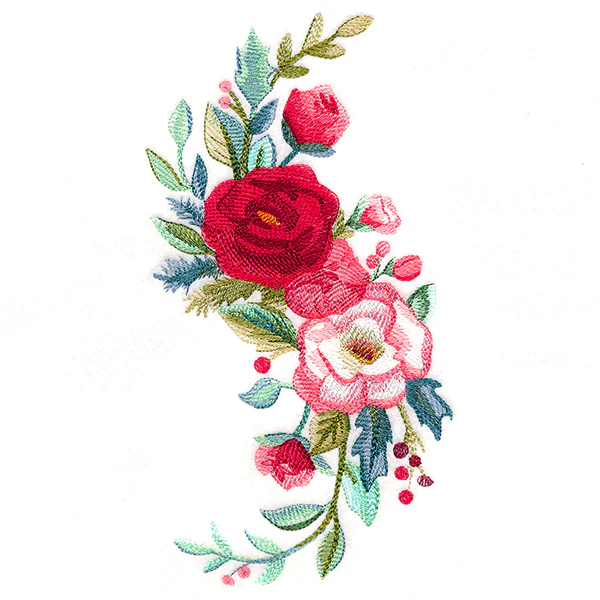 Christmas Floral Spray in Watercolor - Image 4