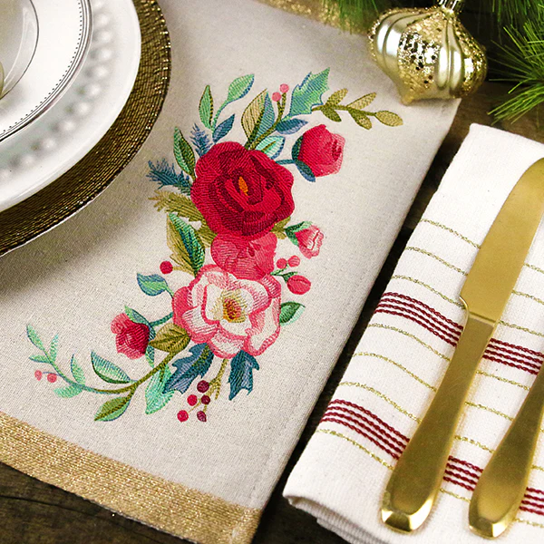 Christmas Floral Spray in Watercolor - Image 9