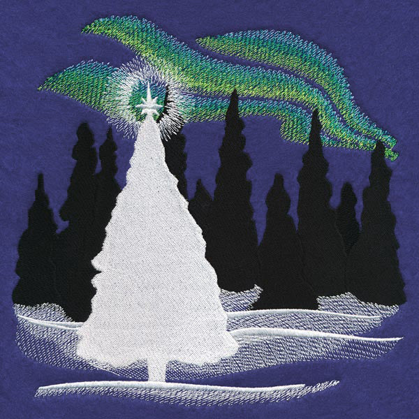 Christmas Forest with Northern Lights - Image 5