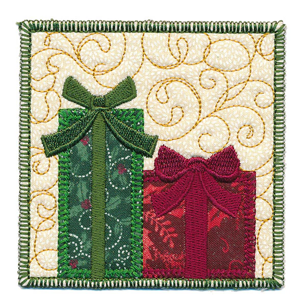 Christmas Gifts Are Waiting Mug Rug (In-the-Hoop) - Image 5