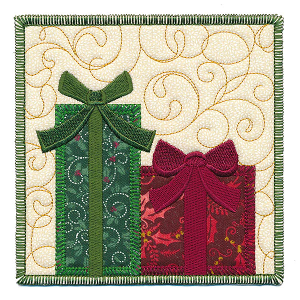 Christmas Gifts Are Waiting Mug Rug (In-the-Hoop) - Image 7