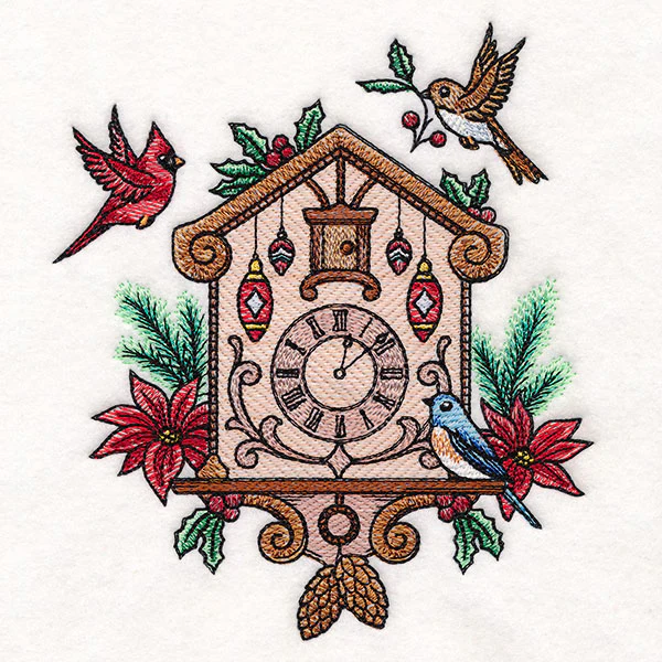 Christmas Gingerbread Clock & Birds - Image 2