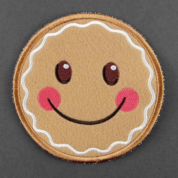 Christmas Gingerbread Face Coaster (In-the-Hoop) - Image 5