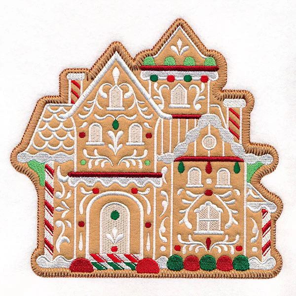 Christmas Gingerbread Mansion (Heirloom Applique) - Image 3