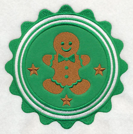 Christmas Gingerbread Stamp (Applique) - Image 3