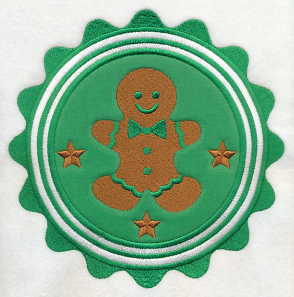 Christmas Gingerbread Stamp (Applique) - Image 6